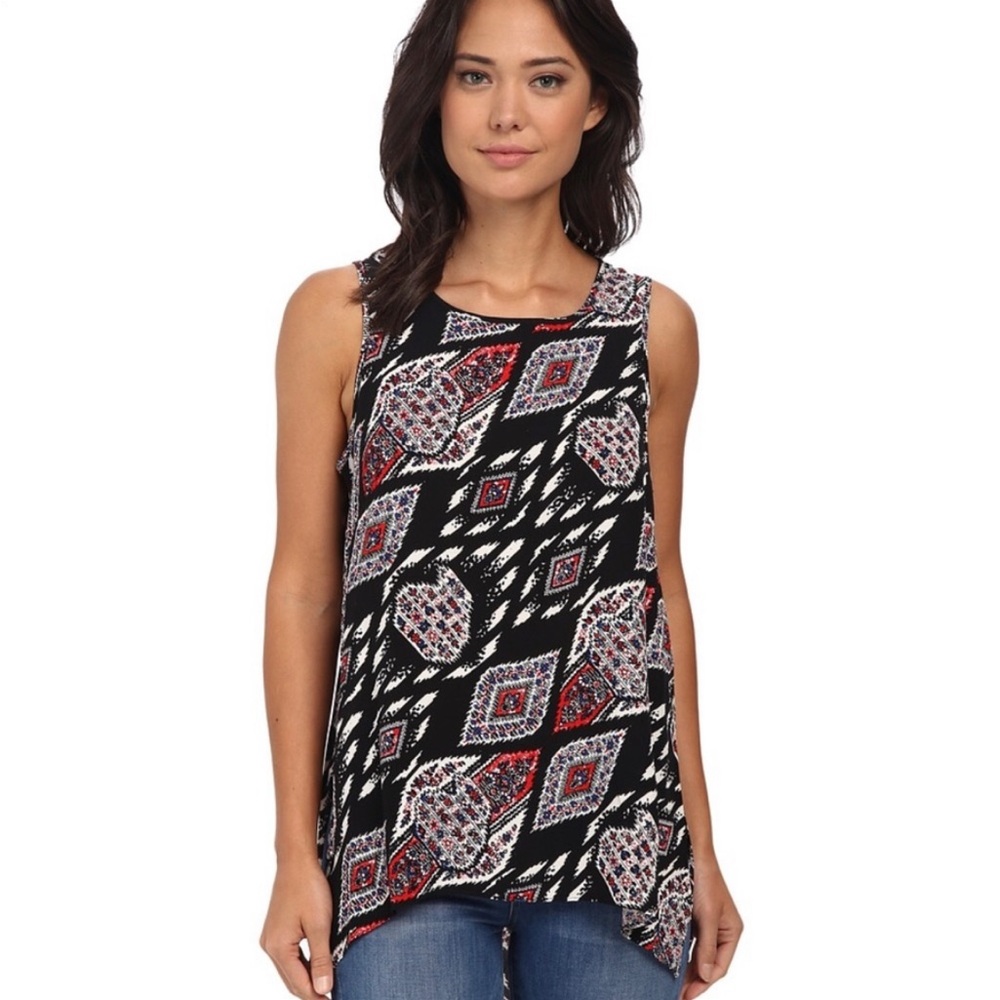 Vince Camuto Marrakesh Tapestry Blouse Size Small